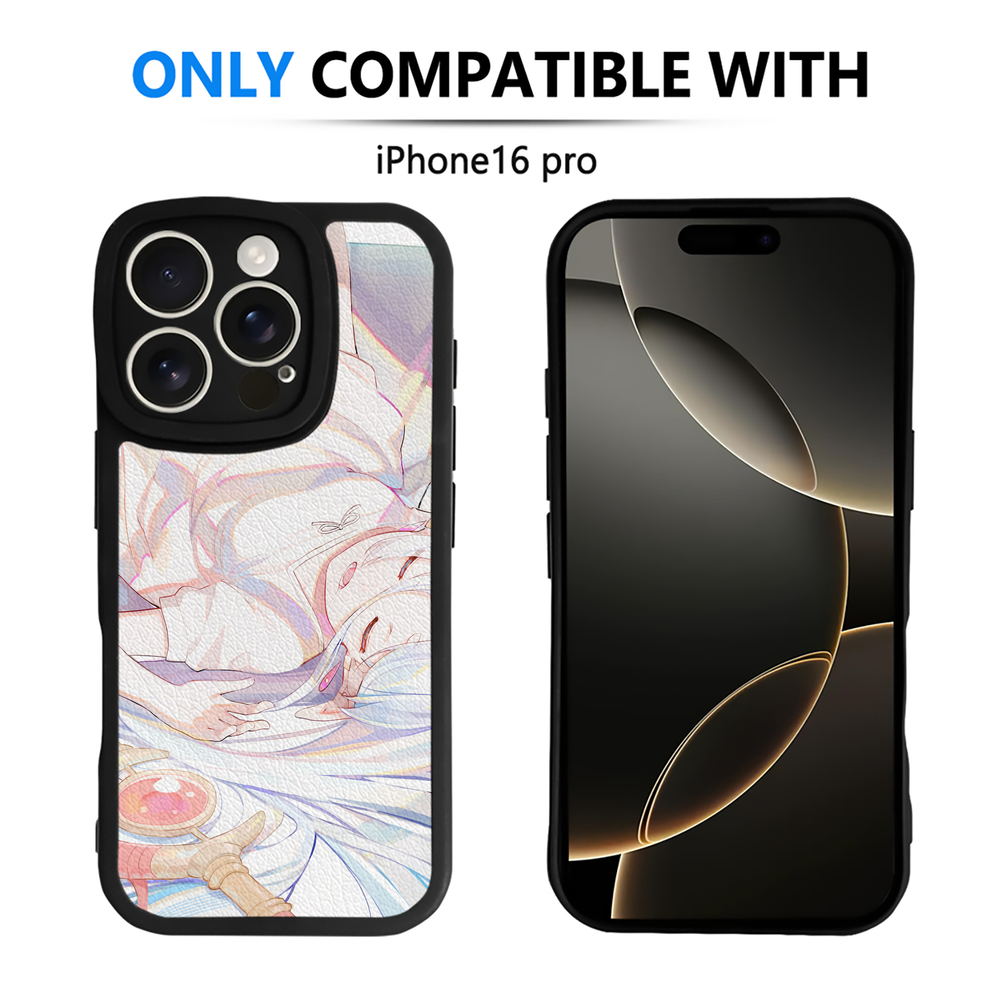 （画像用） 葬送のフリーレン Frieren 【iPhone 16シリーズ対応】シリコンスマホケース（レザー調） 材質：シリコン